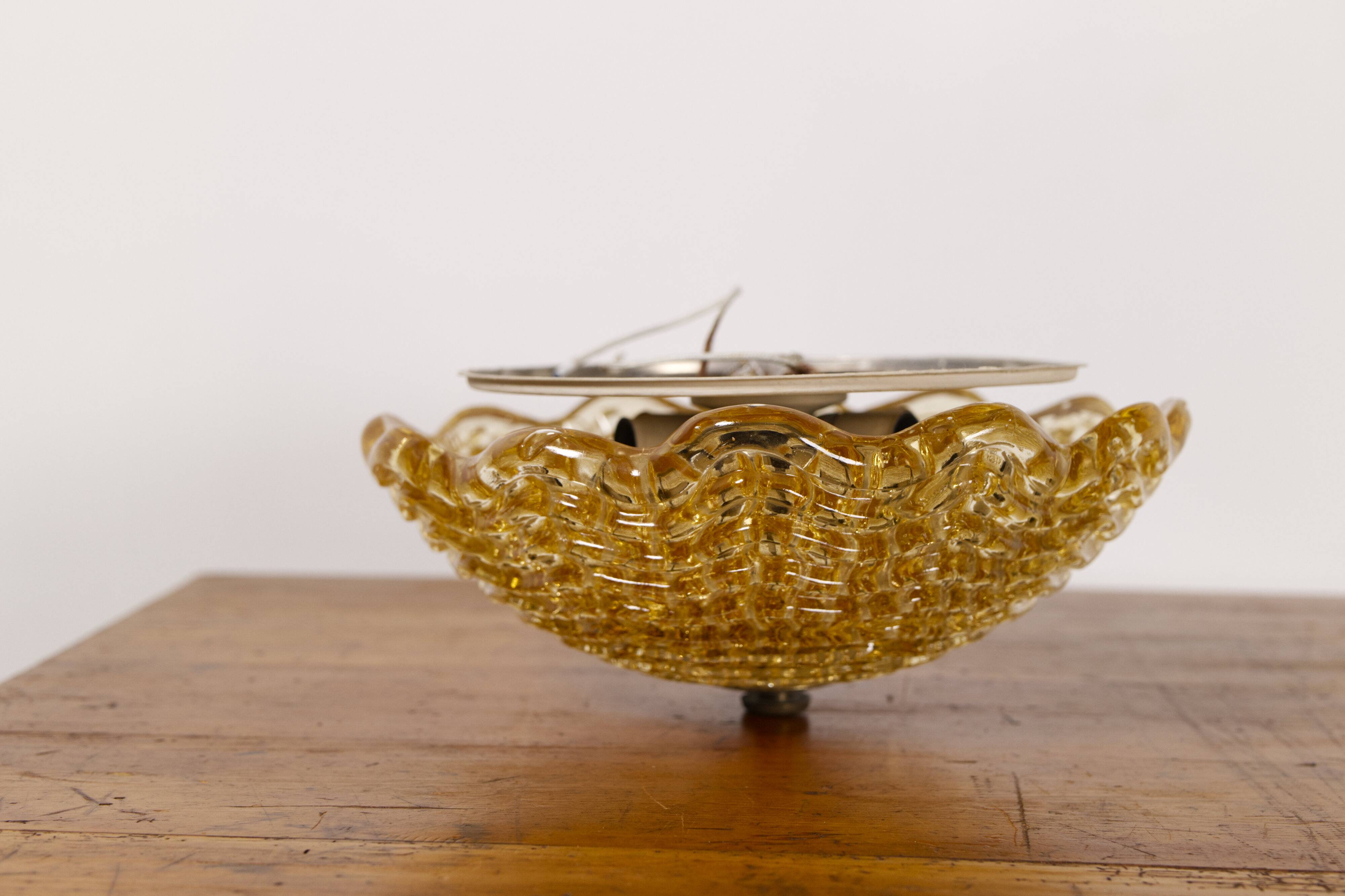 Carl Fagerlund ceiling light for Orrefors, Sweden 1960s