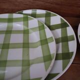 Set of 6 Moulin des Loups "Nappe" flat plates