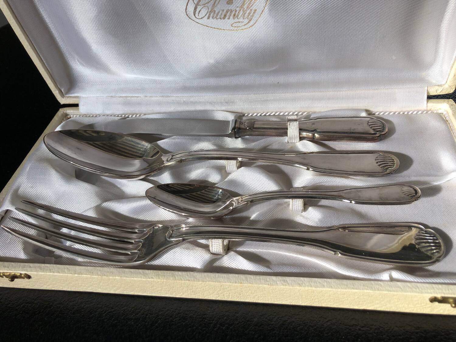 Silver-plated cutlery set - Chambly Silversmithing (4 pieces)