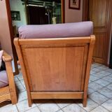 Salon canape 2 places style chalet et son fauteuil, collection jacques lele