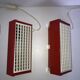Pair of metal wall lights IKEA type V204 red