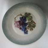Plat barbotine Saint Clément « raisin »