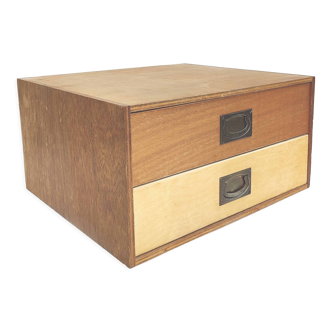 Wooden box two drawers