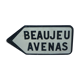 Plaque de direction ancienne