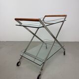 1980s Modernist Gallotti and Radice “Mister” Bar Trolley, Serving Cart