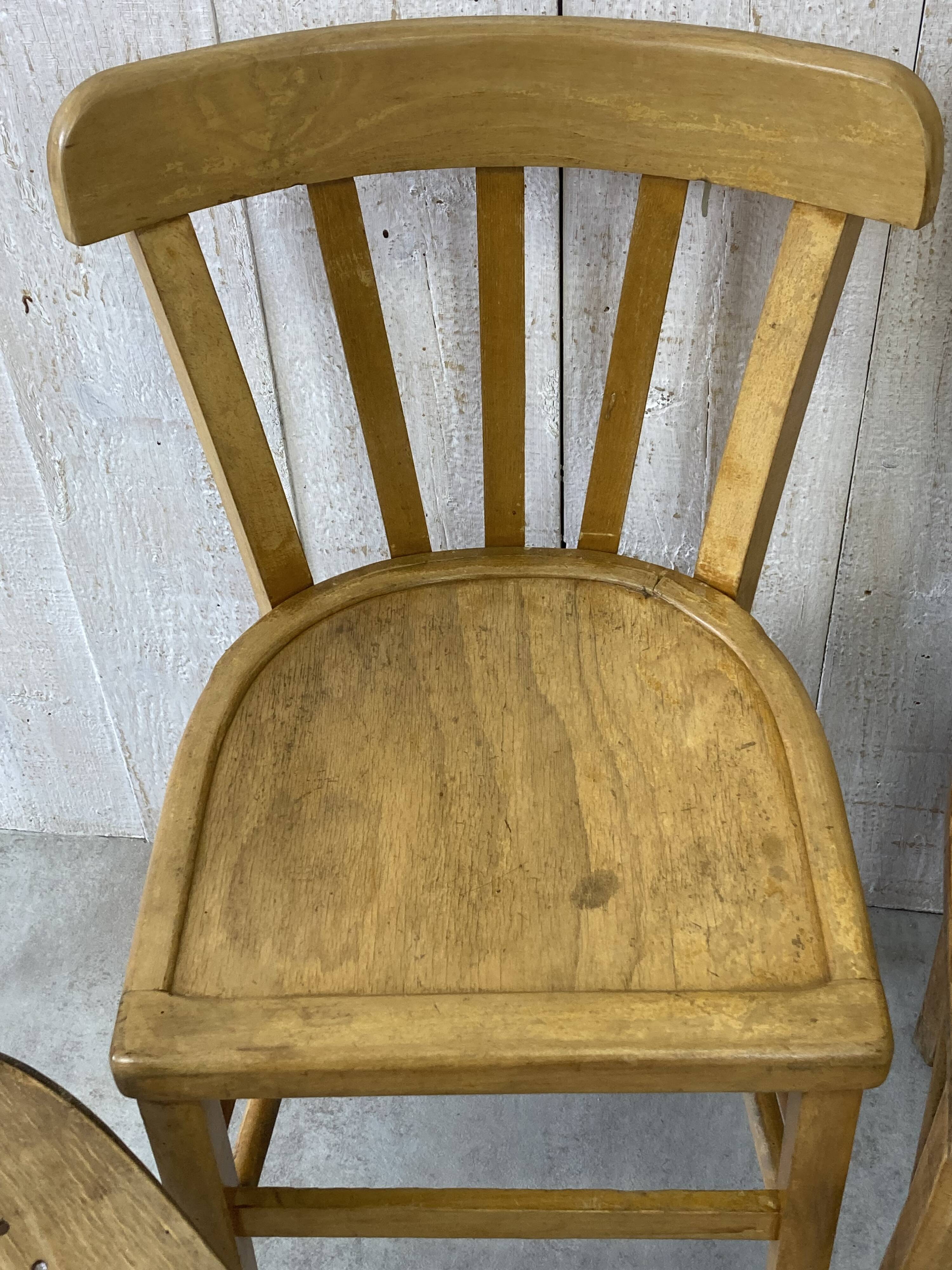 Set of 4 mismatched bistro chairs (Luterna...)