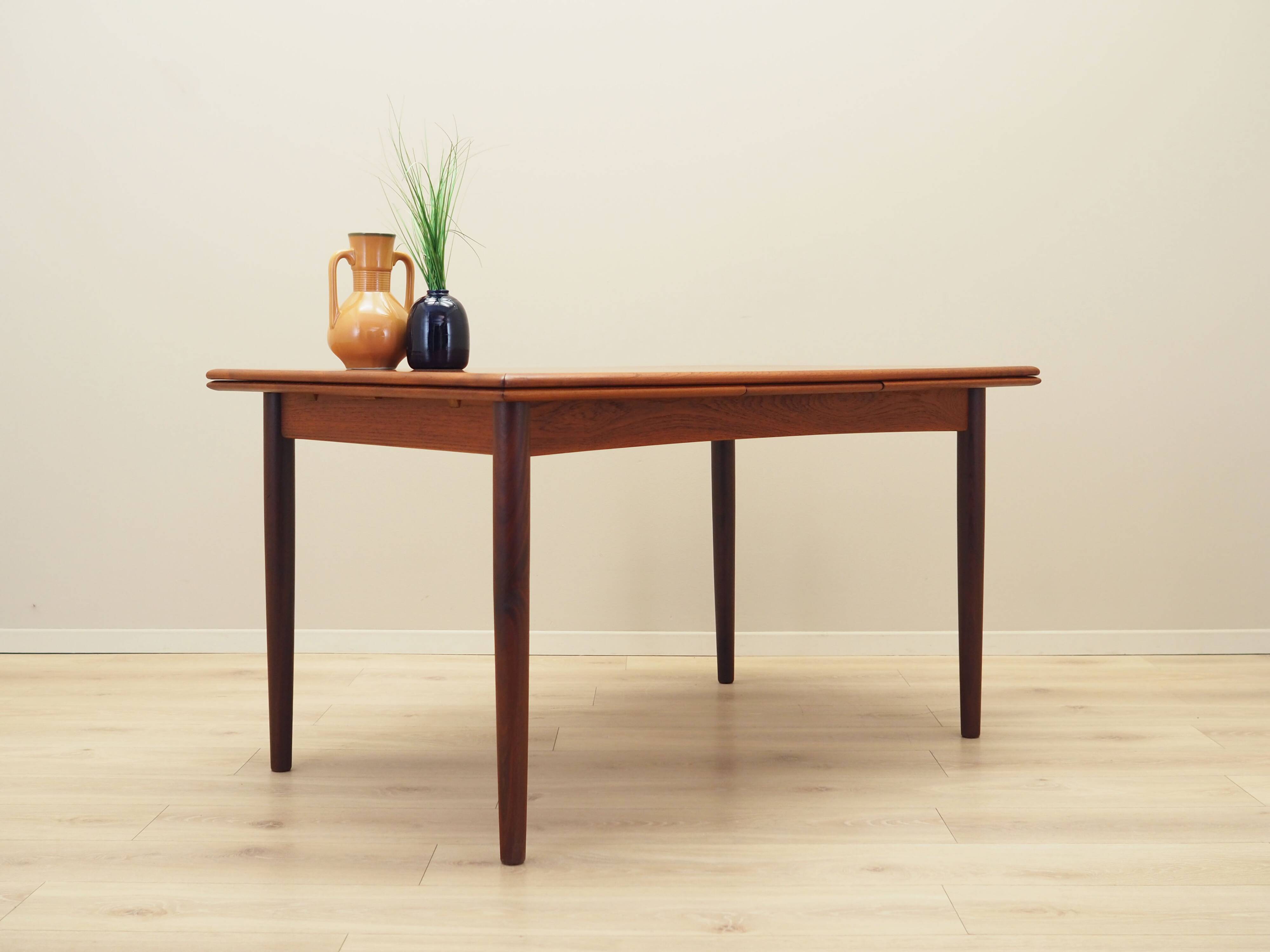 Teak table, Danish design, 1970s, production: Denmark