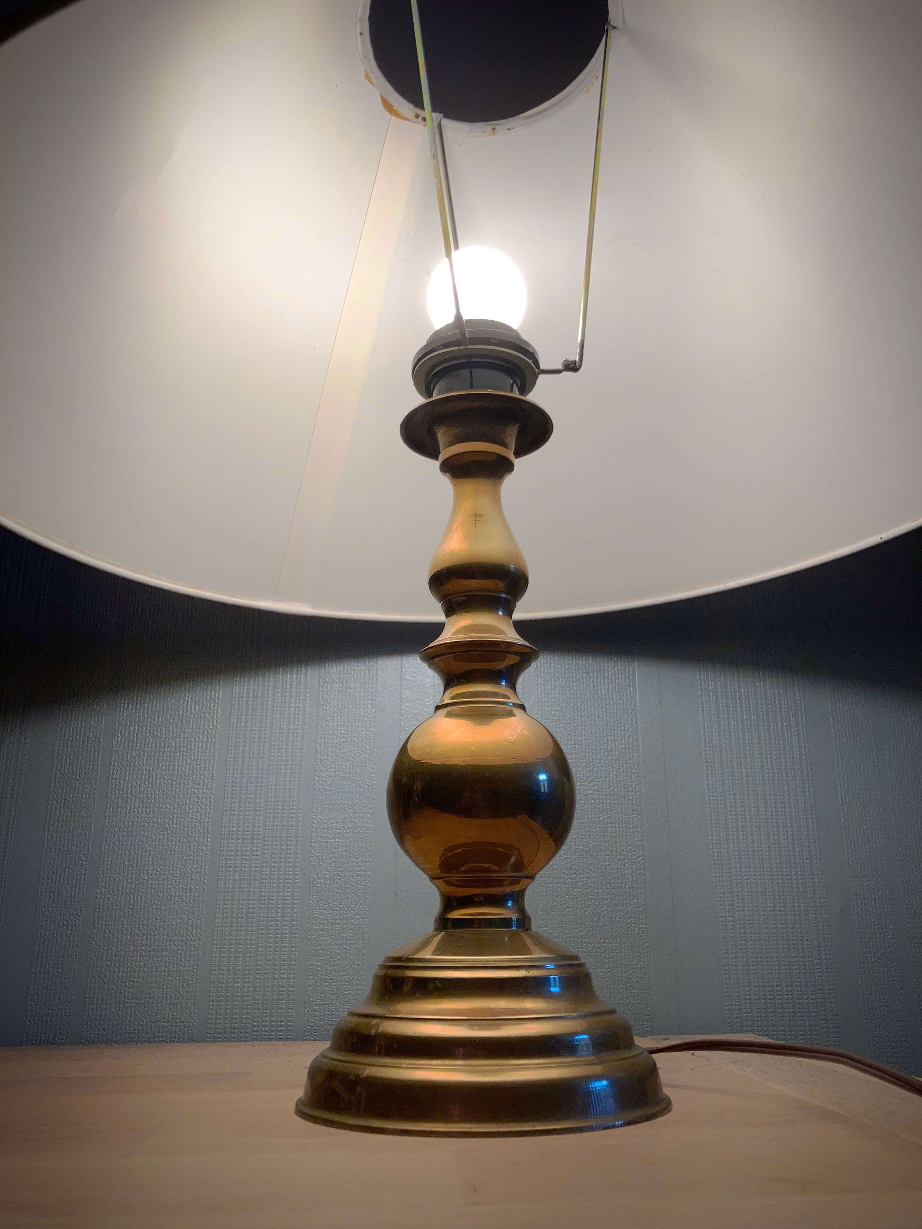 Vintage brass table lamp