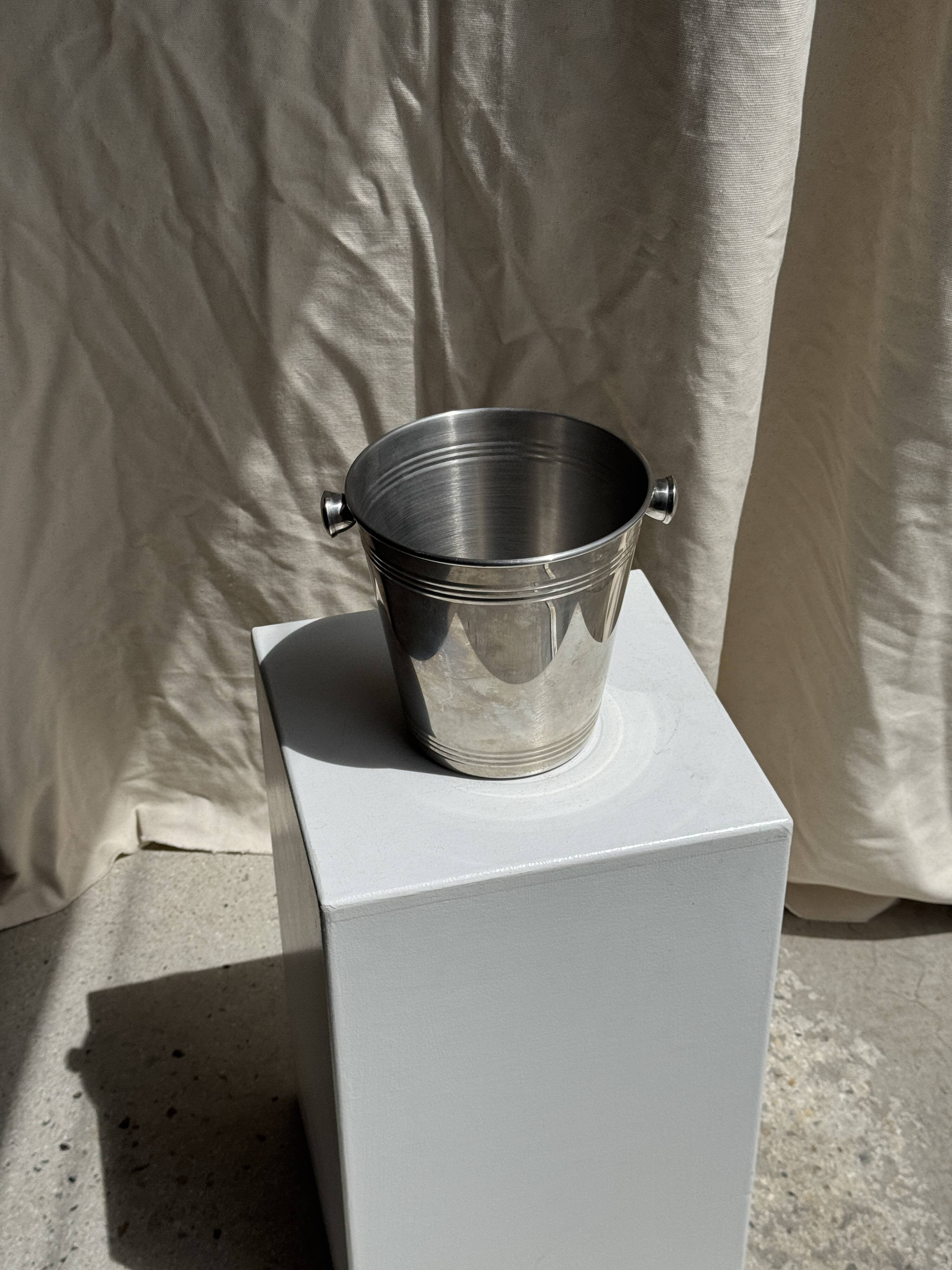 Silver-plated champagne bucket H19 D19