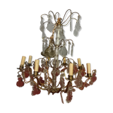 Old chandelier has the French with 8 branches
