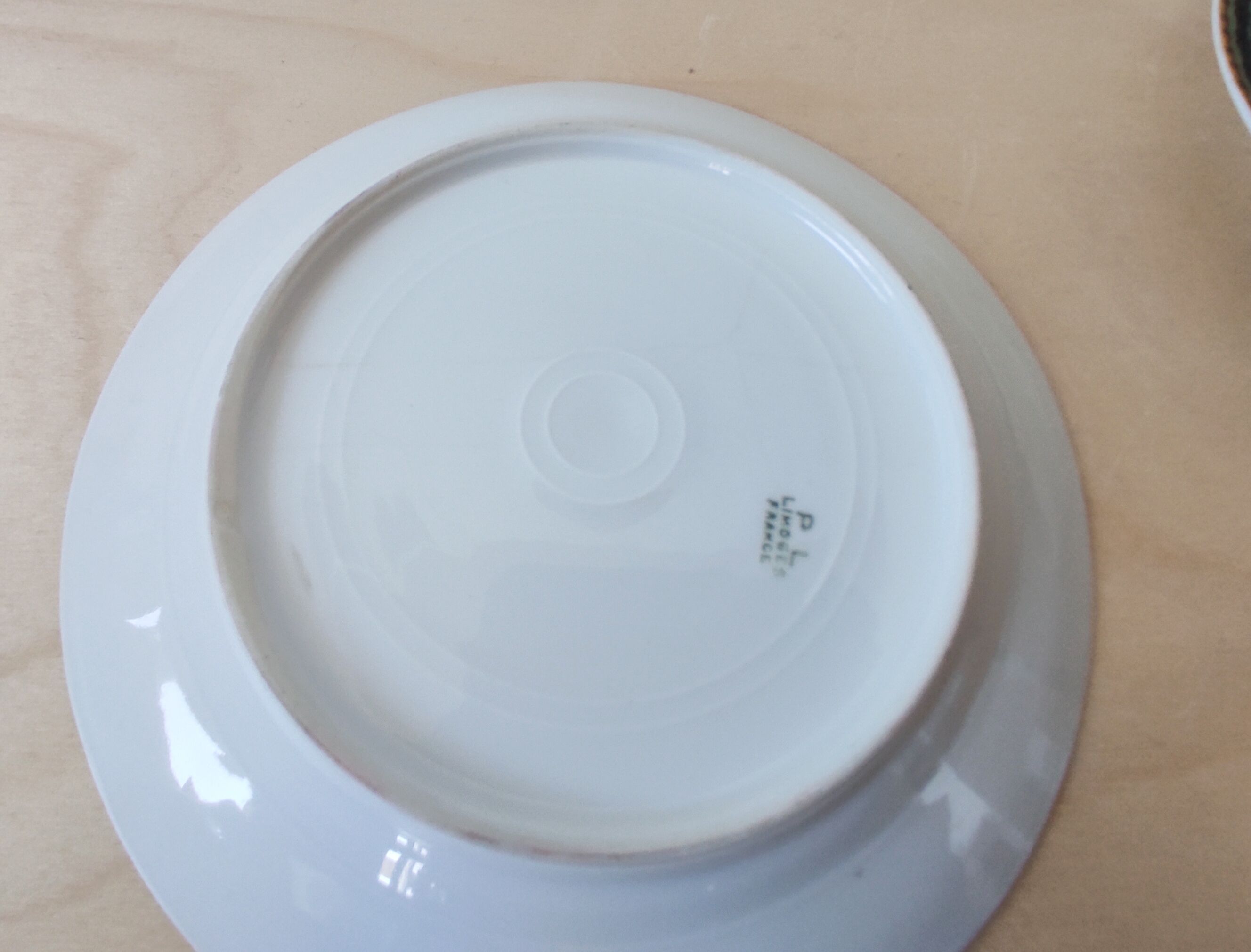 Set of 8 dessert plates and one Limoges dish