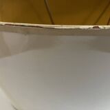 Oval lampshade hot water bottle lamp lacquered cardboard lined with gold 1970