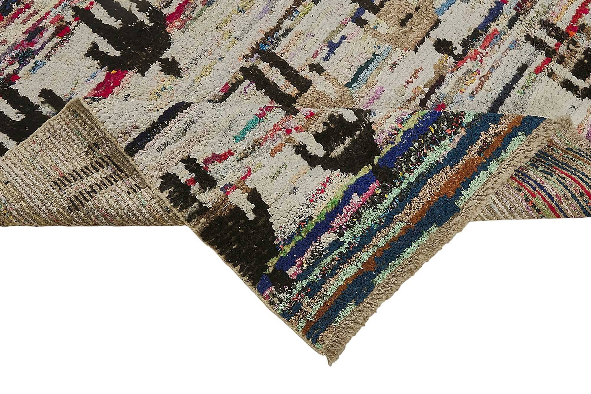 Handwoven Turkish Recycled Boho Rug 210 cm x 307 cm