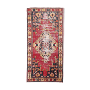 248x123cm red handmade turkish rug