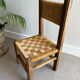 Vintage children's chair wood and rope by Audoux and Minet