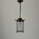 Art Deco ceiling light in brass and glass, 1940s, Germany