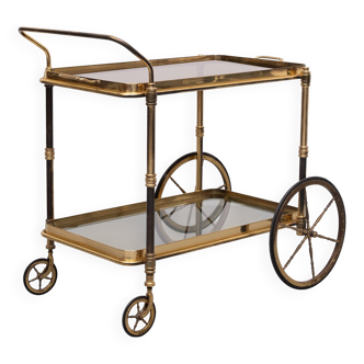 Stunning Brass Bar Trolley 1950s France