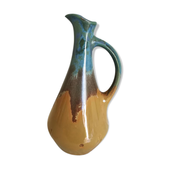 Art Deco flamed sandstone pitcher