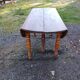 19th century walnut 6 leg table, opening