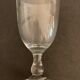 7 antique blown foot glasses