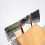 Vintage triptych barber mirror