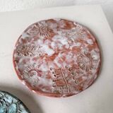 Pair of Vallauris ceramic dinner plates