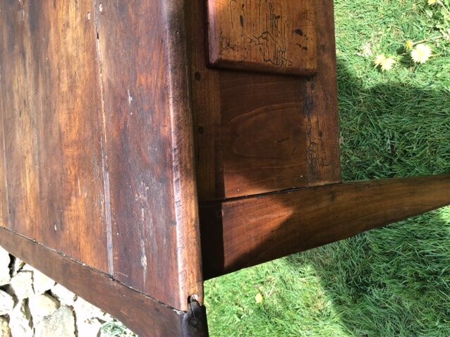Solid wooden farm table mid-20th century