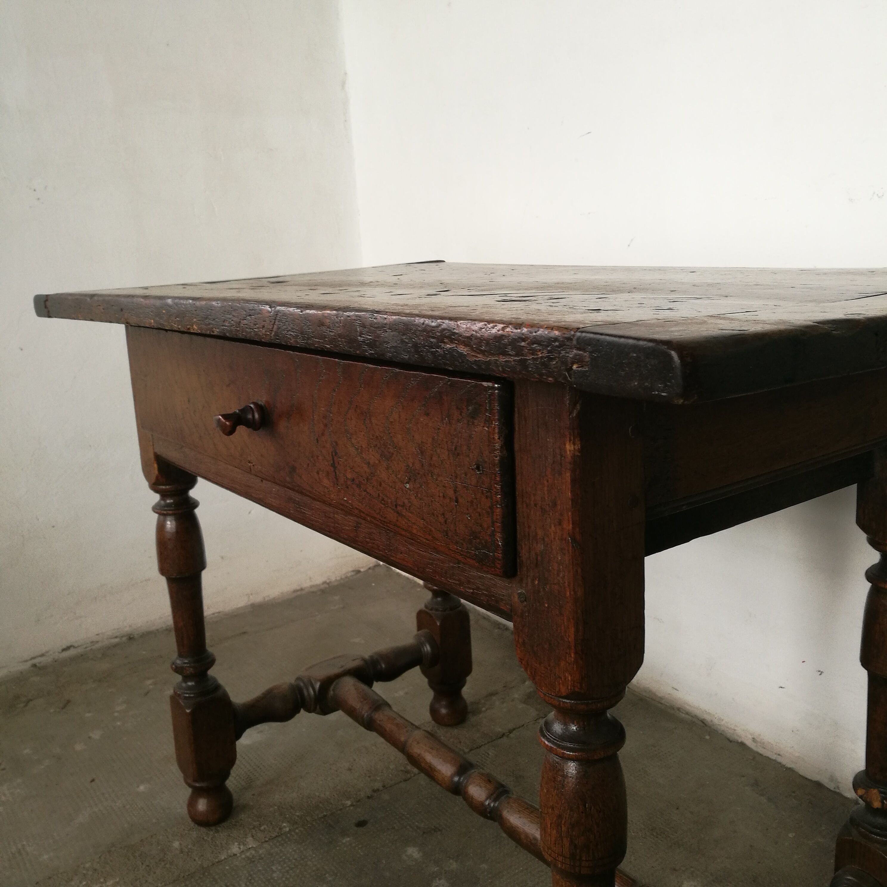 18th century oak farm table