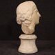 Antique Italian sculpture, white marble head from the 17th century