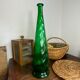 Large glass carafe from Empoli, Italy, 1960s.