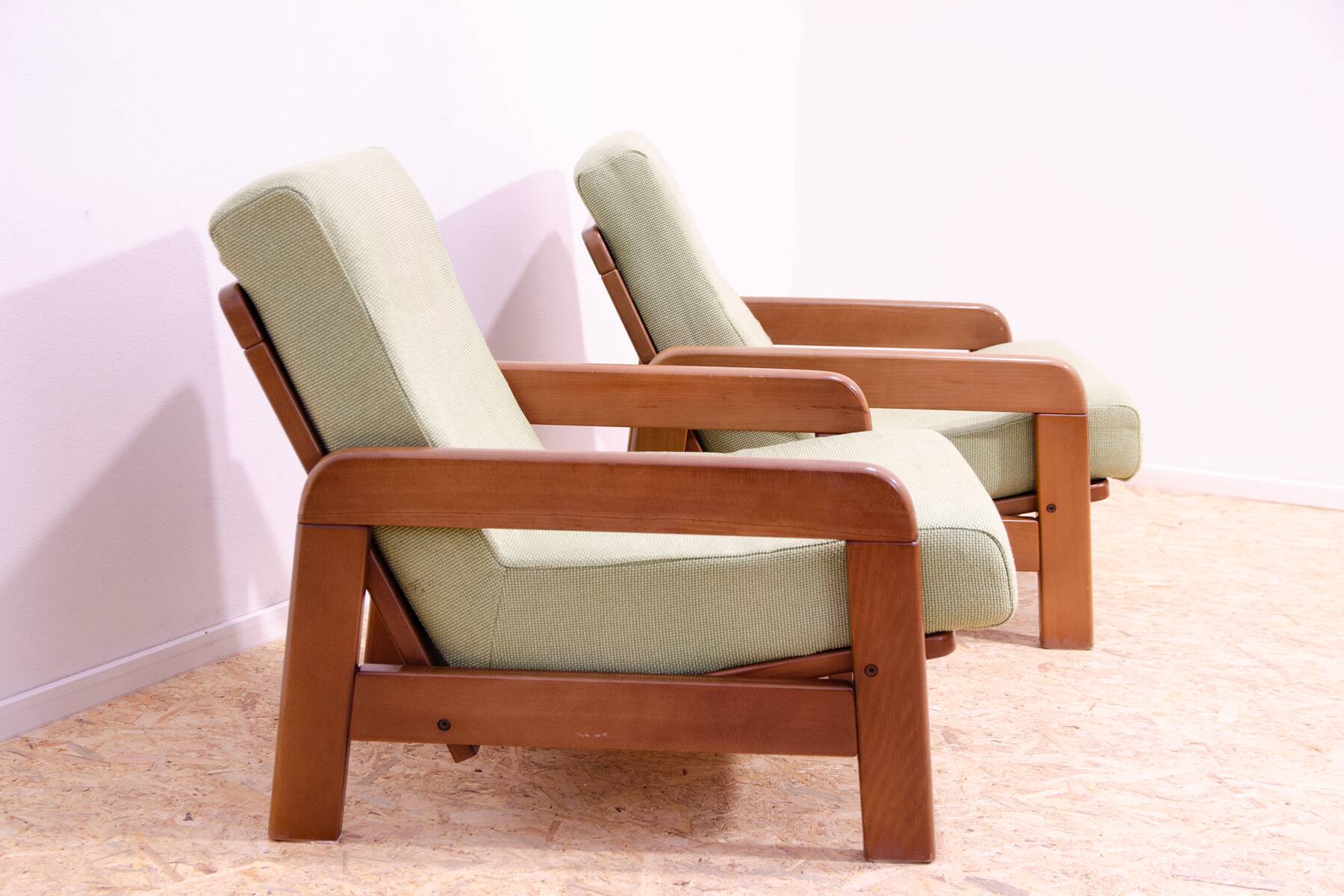 Fauteuils vintage de style scandinave, années 1980, set de 2