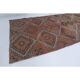 1970s Turkish Hand-Knotted Wool Cotton Red Runner 101x320