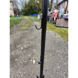 Vintage coat rack, metal and wooden balls.