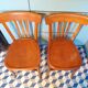Paire de chaises de bistrot vintage