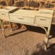 Console wood imitation rattan