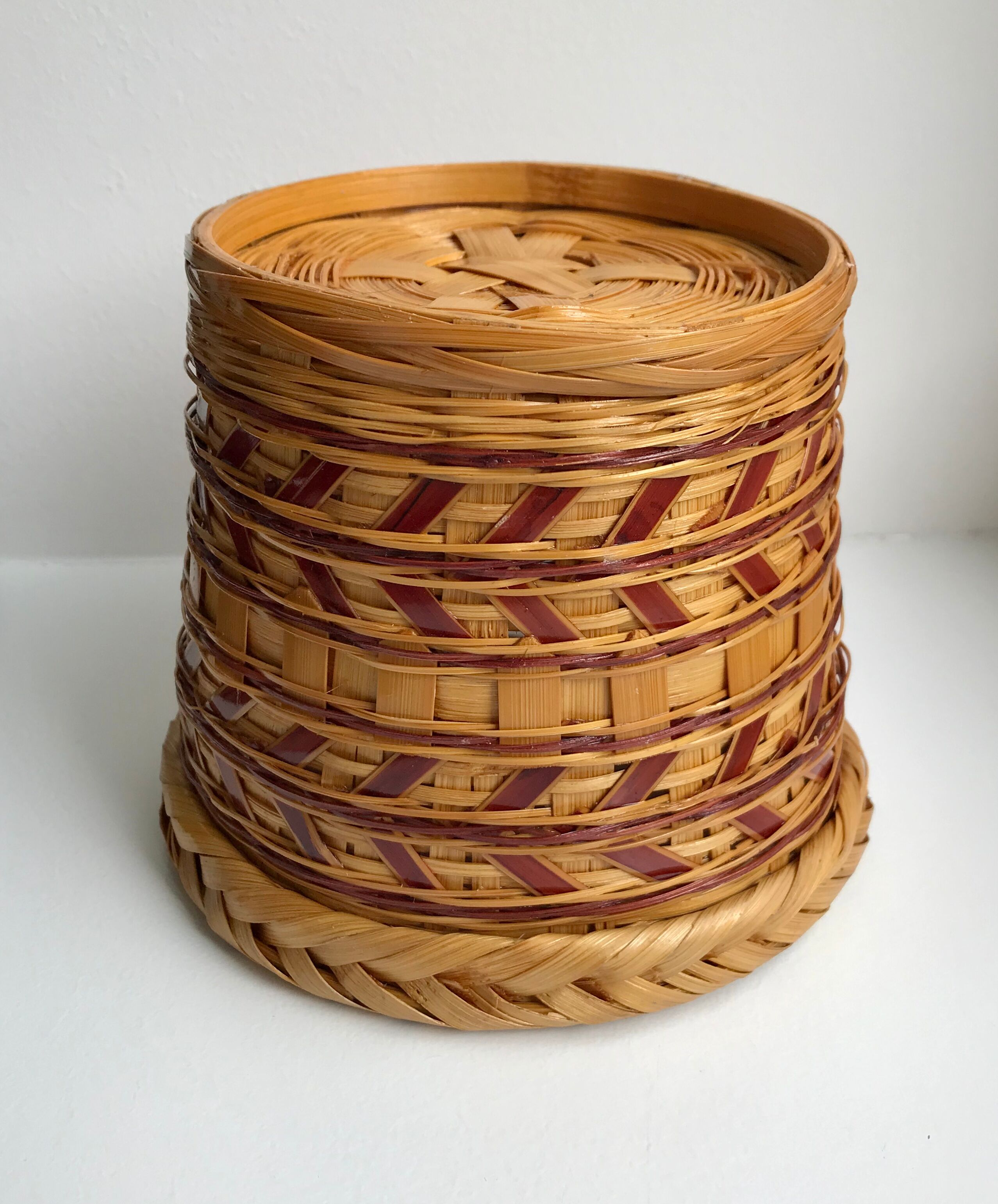 Rattan pot cover 70s