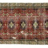 Anatolian handmade vintage rug 276 cm x 174 cm