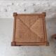 Pair of antique solid oak stools