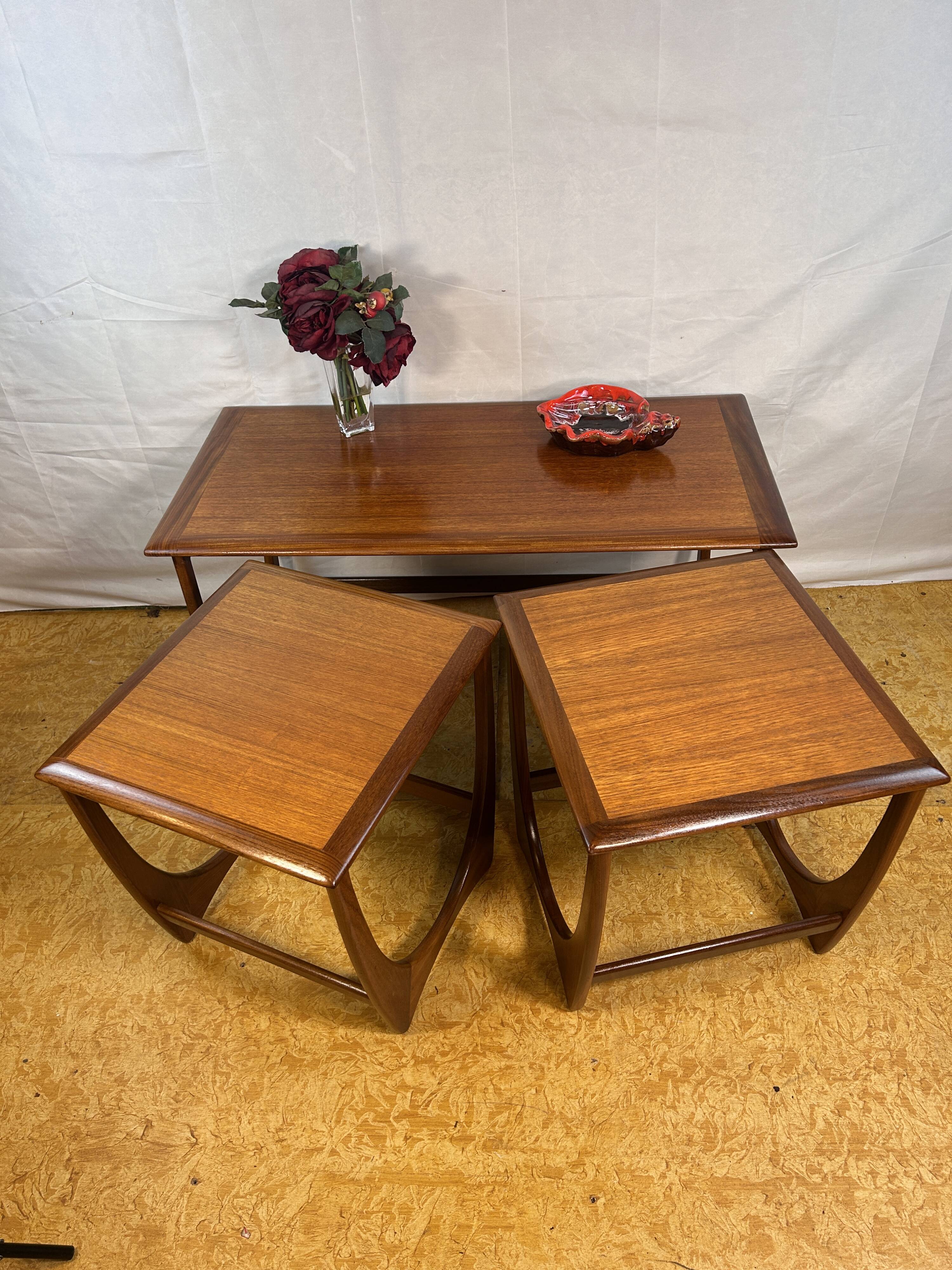 Mid-Century Retro Vintage Teak Nest of Tables by G Plan – Astro Line