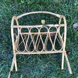 Rattan magazine holder