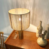 Stoneware lamp and jute thread