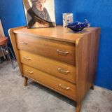 Vintage Scandinavian style chest of drawers. 60s