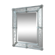 Ancien miroir en verre blanc murano vers 1900