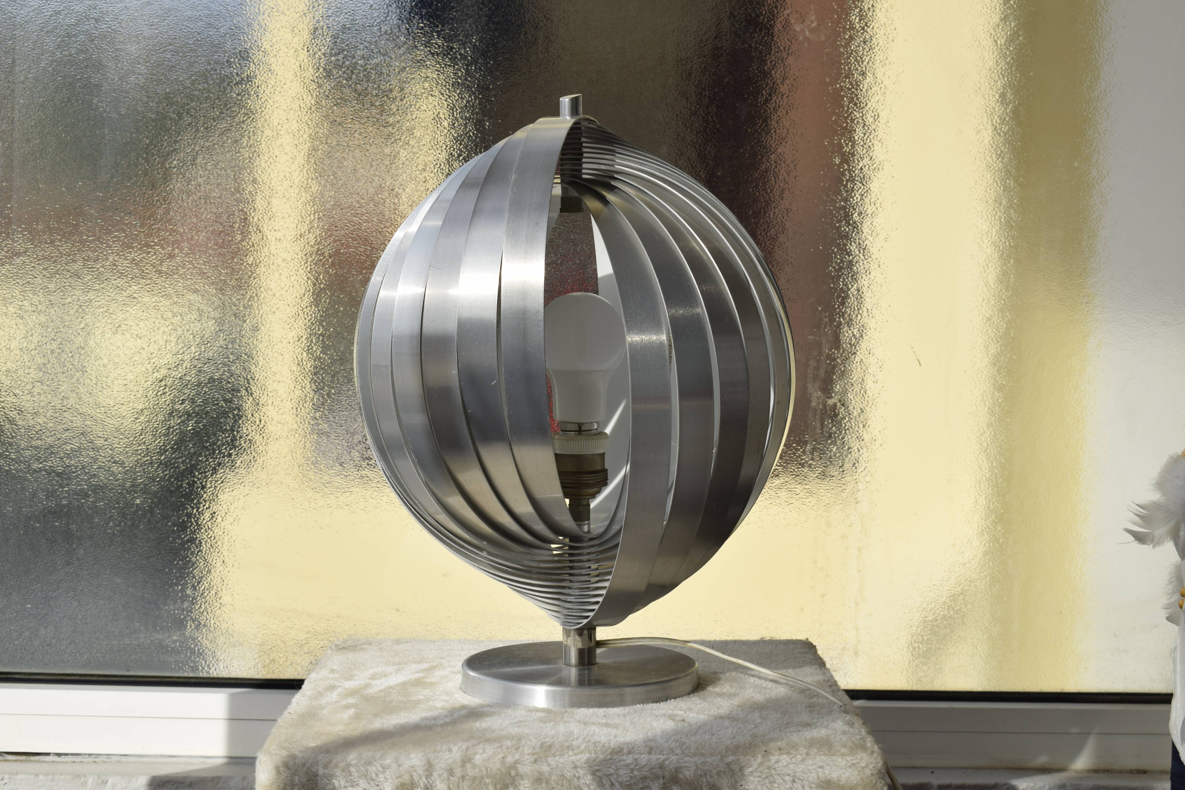 Table lamp helical by Henri Mathieu