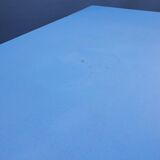 Table Formica MDJ 1960 Blue and Chrome