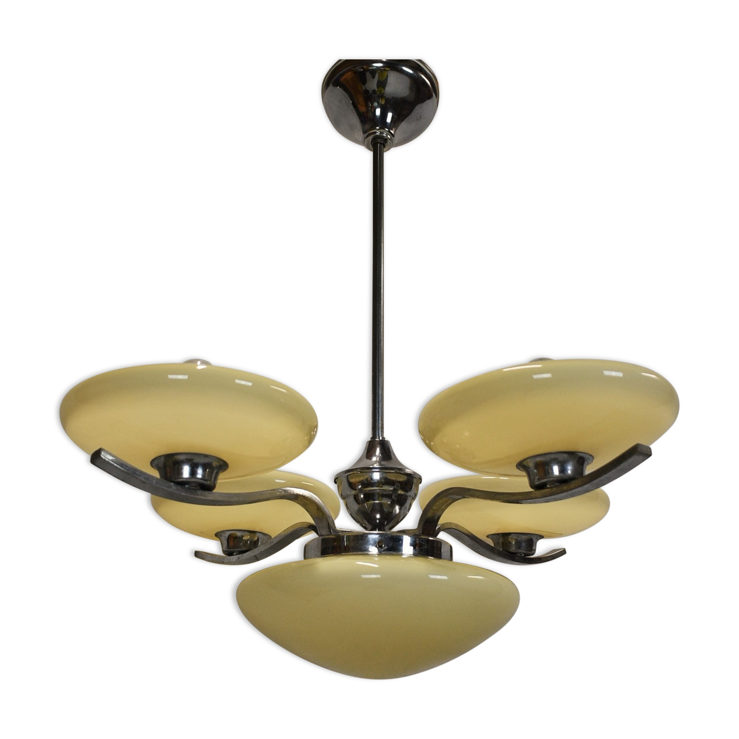 Art Deco Chandelier, Czechoslovakia, 1930s