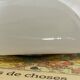 Square wall-mounted ceiling light in white opaline glass, 20 cm, vintage.