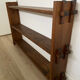 Brutalist wooden shelf