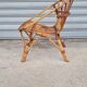 Rattan shell armchair 1960
