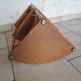 Bamboo rattan corner shelf